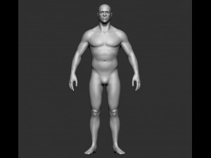 BASE MESH BODY MALE 3D Models