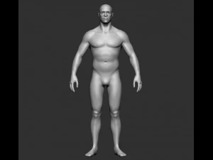 基础网体男 3D 模型