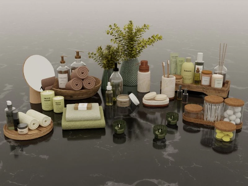 Bathroom accessories 0004 3D Model .c4d .max .obj .3ds .fbx .stl .blend 