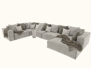 Hills Sofa 3D मॉडल