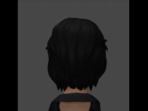 Short hair for a girl 3D Model