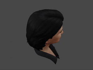 Short hair for a girl 3D Model