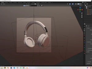 Headphones blender modeling art render cycles animation 3D Model