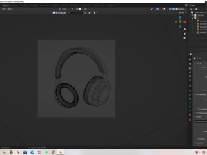 Headphones blender modeling art render cycles animation 3D Model