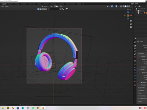 Headphones blender modeling art render cycles animation 3D 모델