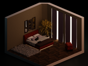 Bedroom 3Dモデル