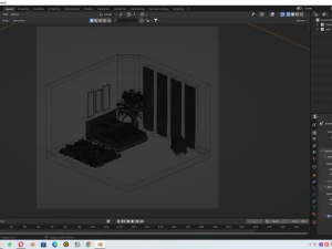 सोने का कमरा 3D मॉडल