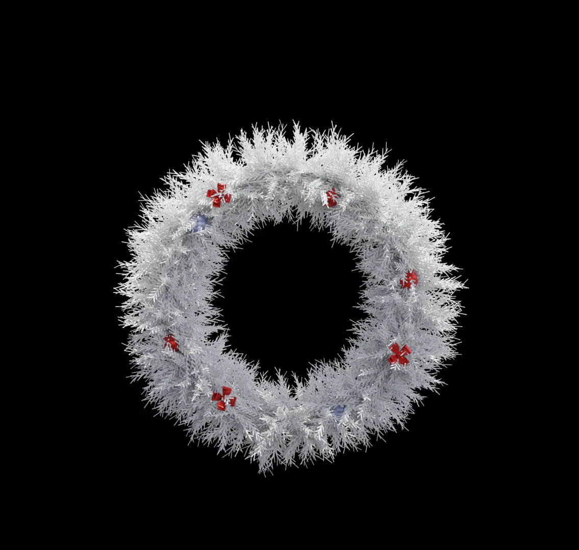 New Year s Decor 3D Model .c4d .max .obj .3ds .fbx .stl .blend 