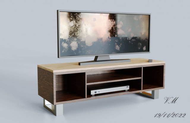 Table TV 3D 模型 .c4d .max .obj .3ds .fbx .stl .blend 