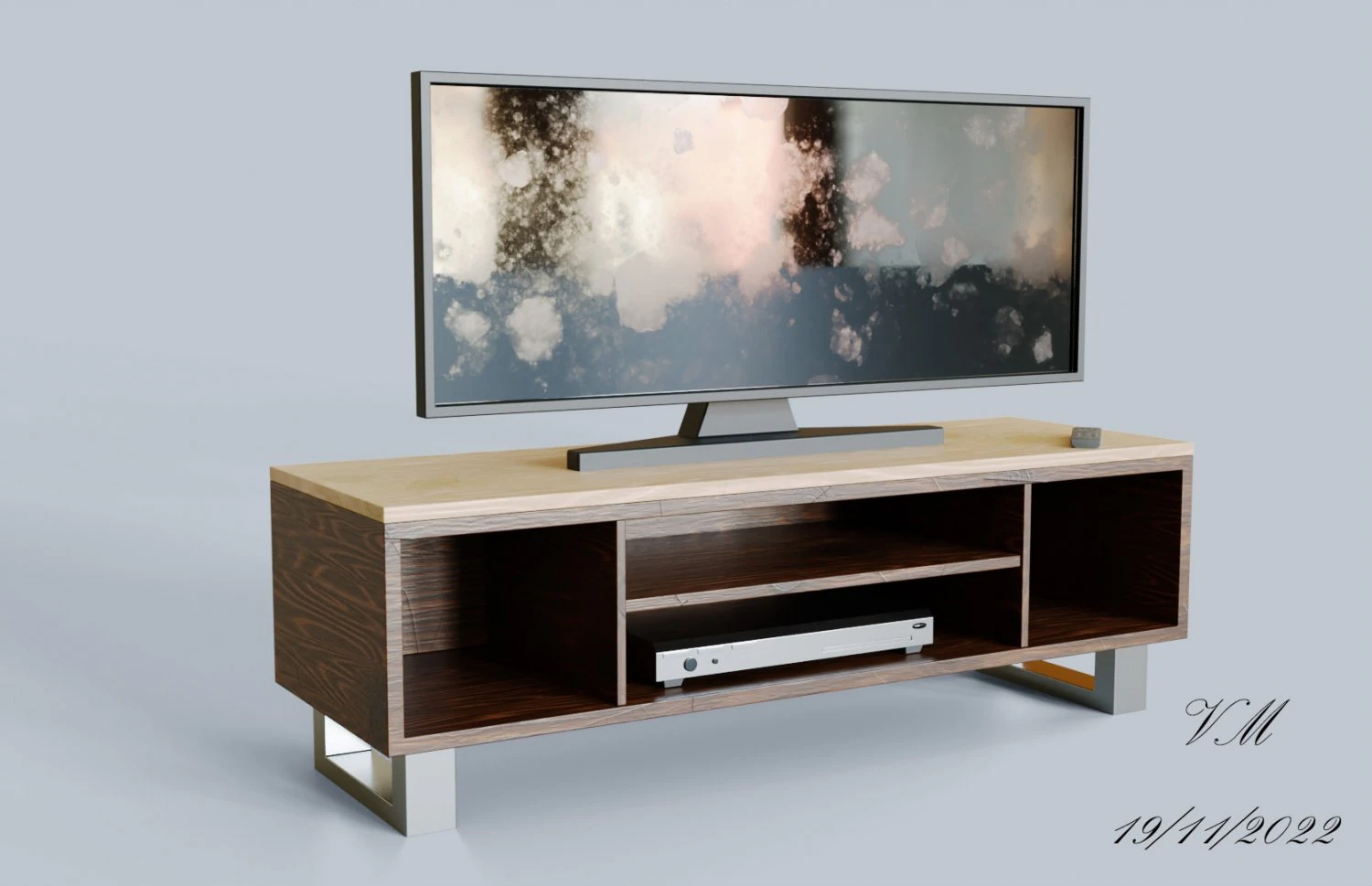 Table TV 3D Model .c4d .max .obj .3ds .fbx .stl .blend 