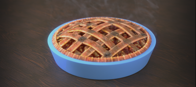 Apple Pie 3D Модель .c4d .max .obj .3ds .fbx .stl .blend 