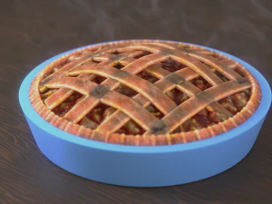 Torta de Maçã Modelo 3D