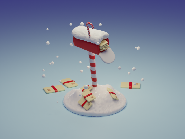 Blender 34 Christmas Mailbox Modelo 3D .c4d .max .obj .3ds .fbx .stl .blend 