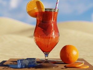 Summer beverage Modelo 3D
