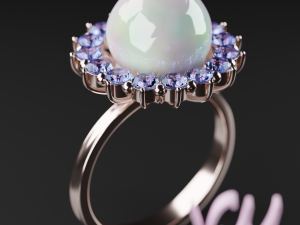 Pearl Ring 3D Model
