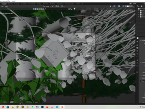 Birdhouse Nature Animation 3D Model
