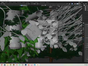 Birdhouse Nature Animation 3D Model