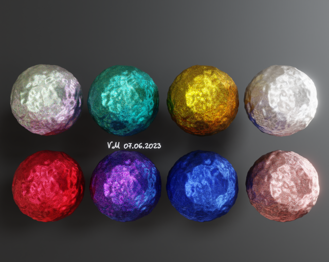 Procedural Glitter Material CG Textures .c4d .max .obj .3ds .fbx .stl .blend 
