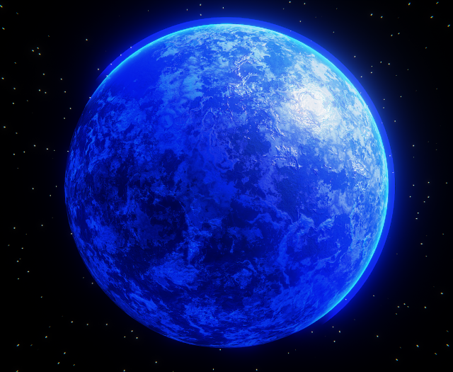Procedural Ice Planet 3D 模型 .c4d .max .obj .3ds .fbx .stl .blend 