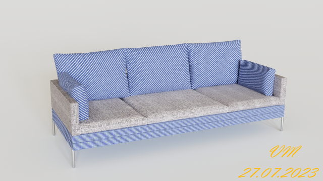 Sofa Model 3D .c4d .max .obj .3ds .fbx .stl .blend 
