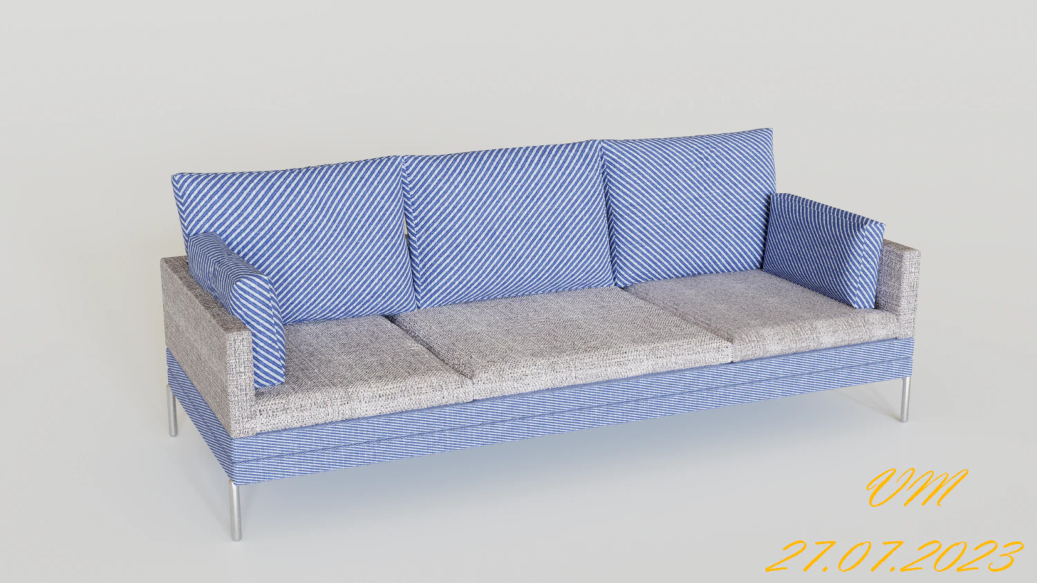 Divano Modello 3D .c4d .max .obj .3ds .fbx .stl .blend 