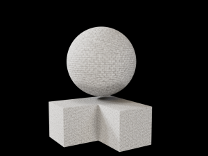 Procedural White Brick Material CG Текстуры