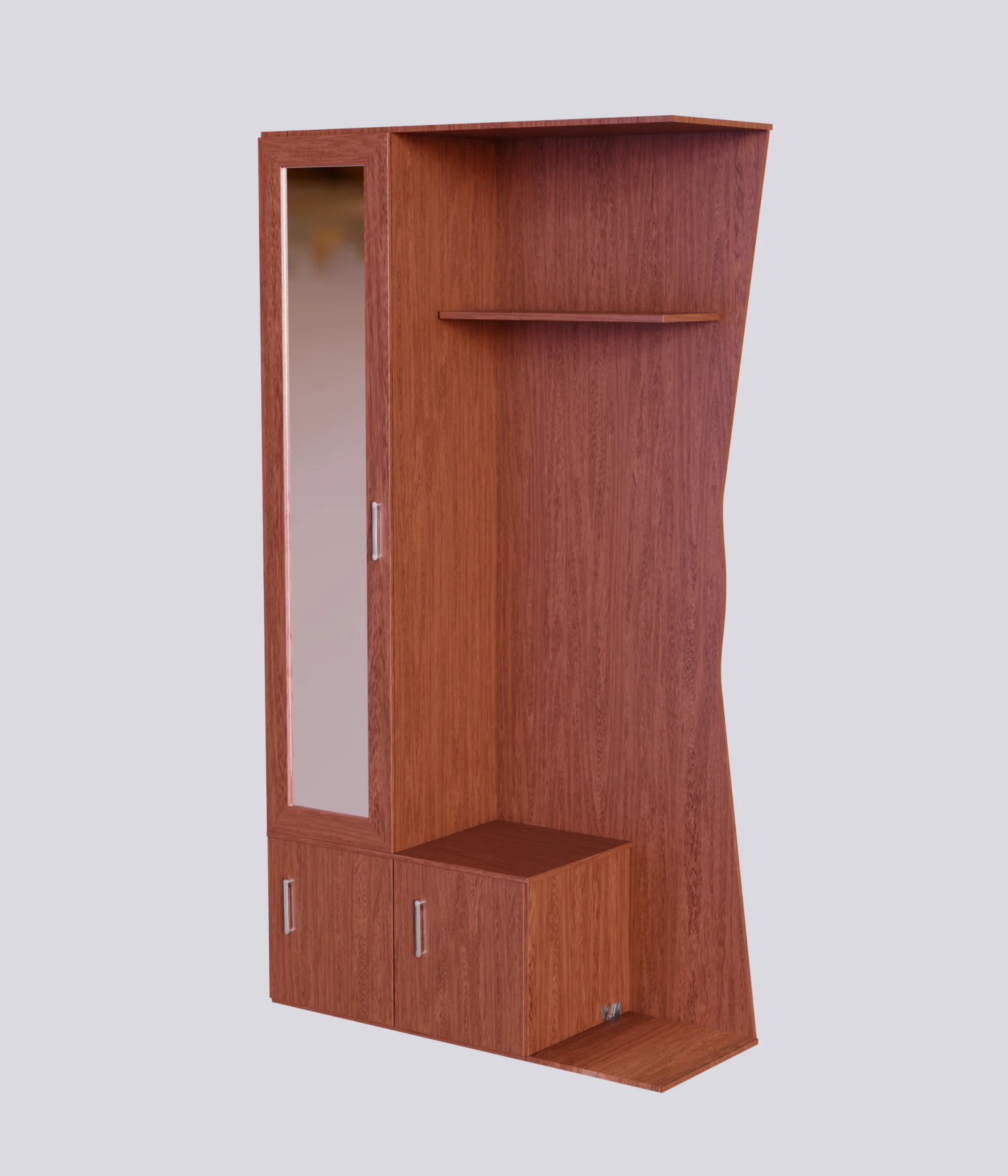 Wardrobe in the hallway 3D Model .c4d .max .obj .3ds .fbx .stl .blend