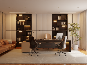3D interior office in blender 3D मॉडल