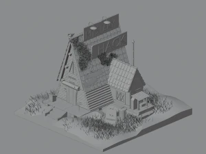 Gravity Falls Mystery Shack 3D Model
