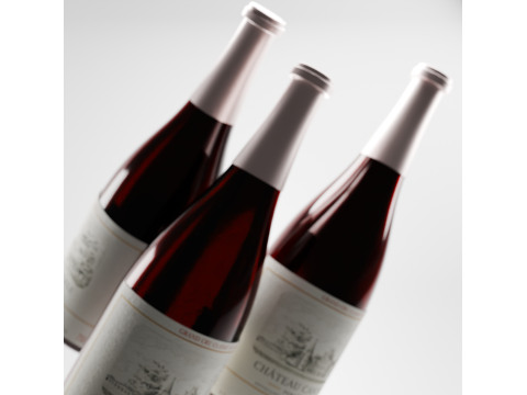 Wine Bottle 3Dモデル