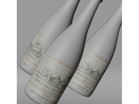 Bottiglia di vino Modello 3D