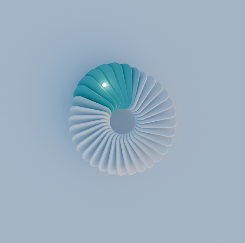 Make A Modern Abstract Loop 3D Model .c4d .max .obj .3ds .fbx .stl .blend 