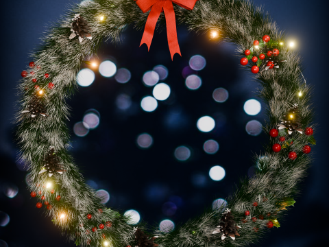 Christmas Wreath 3Dモデル
