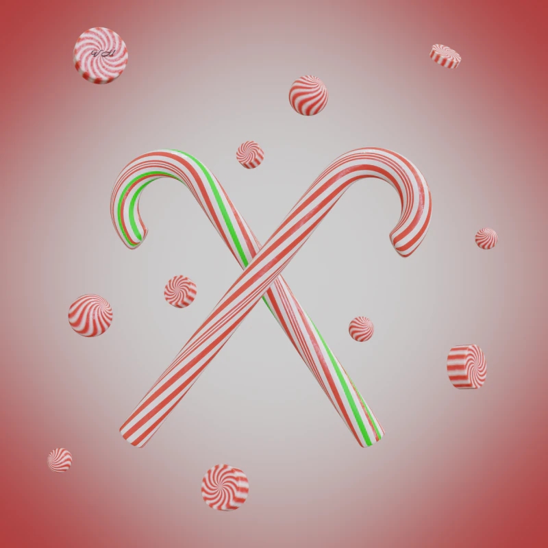 Bastoncini di zucchero Modello 3D .c4d .max .obj .3ds .fbx .stl .blend 