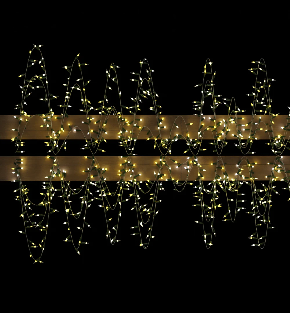 Customizable Christmas Lights 3D Model .c4d .max .obj .3ds .fbx .stl .blend 
