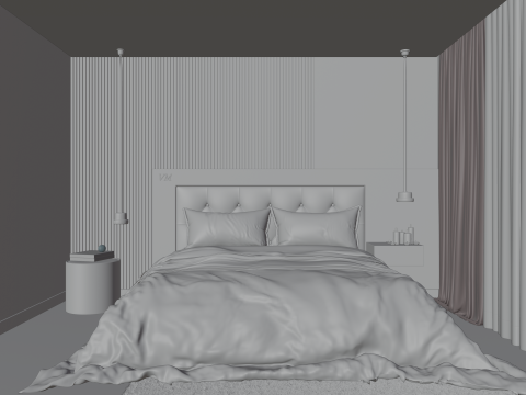 Style Bedroom Modello 3D