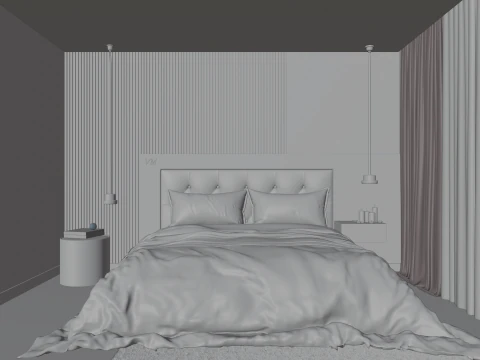 Style Bedroom 3D Model