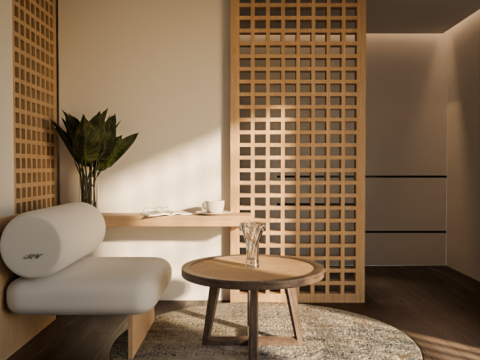 Interior in Blender 3D Model