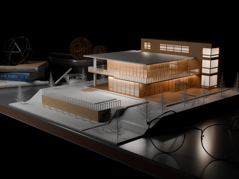 Maket Architecture of the house 3D Model