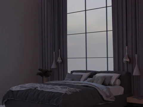 सोने का कमरा 3D मॉडल