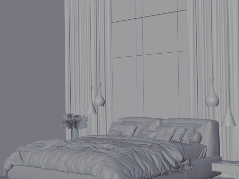 卧室 3D 模型