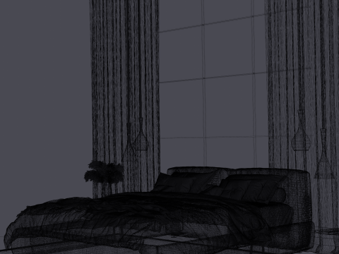 卧室 3D 模型