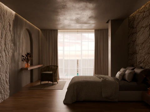 Camera da letto Modello 3D