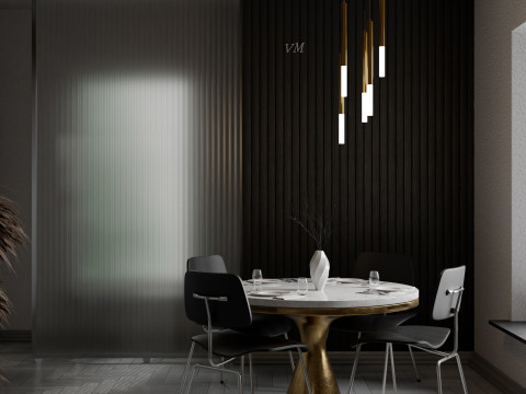 Modern kitchen design 3D Model