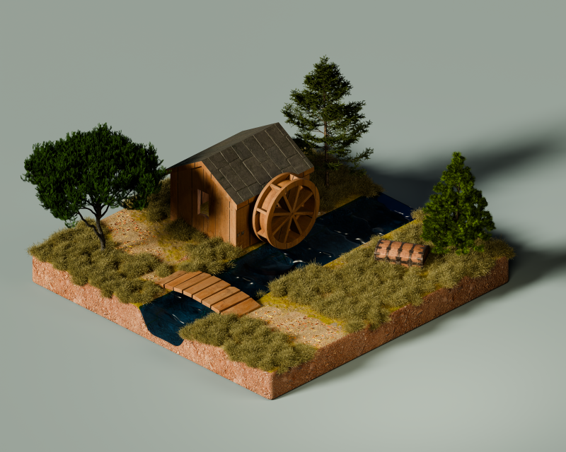 Abin in the forest 3D Model .c4d .max .obj .3ds .fbx .stl .blend 