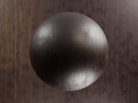 Procedural Dark Wood Floor CG 纹理