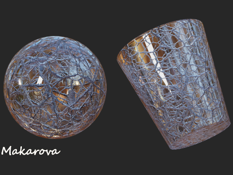 Procedural Glass Material Texturas CG