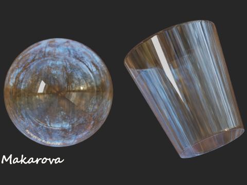 Procedural Glass Material Texturas CG