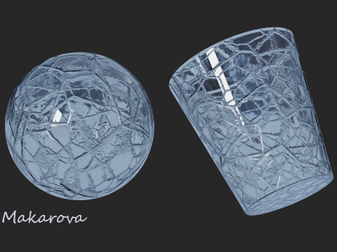 Procedural Glass Material Texturas CG