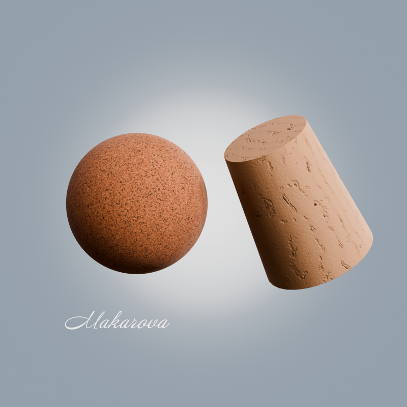 Procedural Cork Materials CG Texturen .c4d .max .obj .3ds .fbx .stl .blend